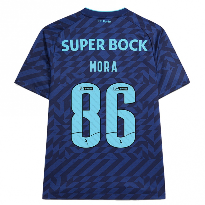 Kids Football Rodrigo Mora #86 Navy Blue Third Jersey 2024/25 T-Shirt Australia