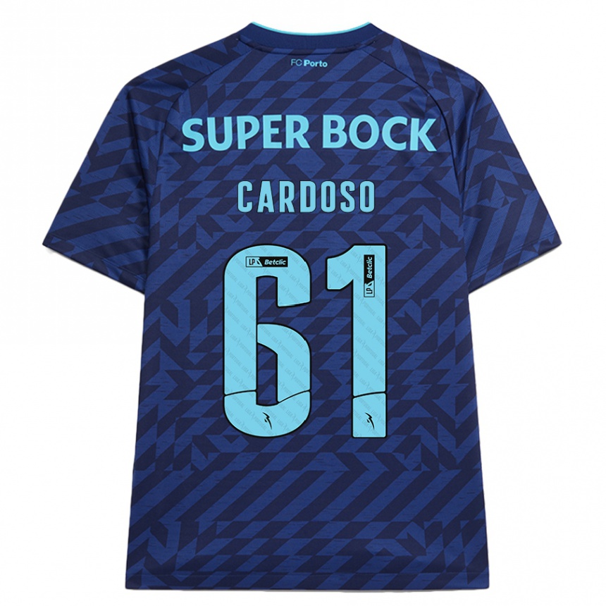 Kids Football Ivan Cardoso #61 Navy Blue Third Jersey 2024/25 T-Shirt Australia