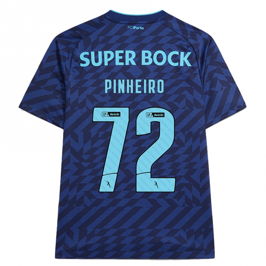 Kids Football Rodrigo Pinheiro #72 Navy Blue Third Jersey 2024/25 T-Shirt Australia