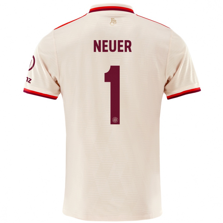 Kids Football Manuel Neuer #1 Linen Third Jersey 2024/25 T-Shirt Australia