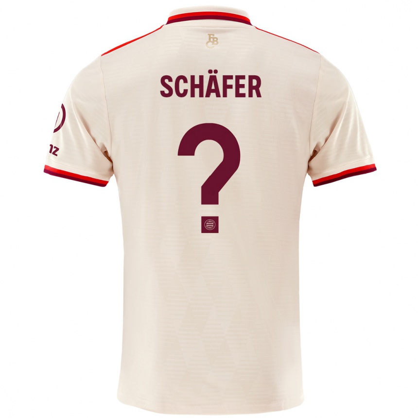 Kids Football Luis Schäfer #0 Linen Third Jersey 2024/25 T-Shirt Australia