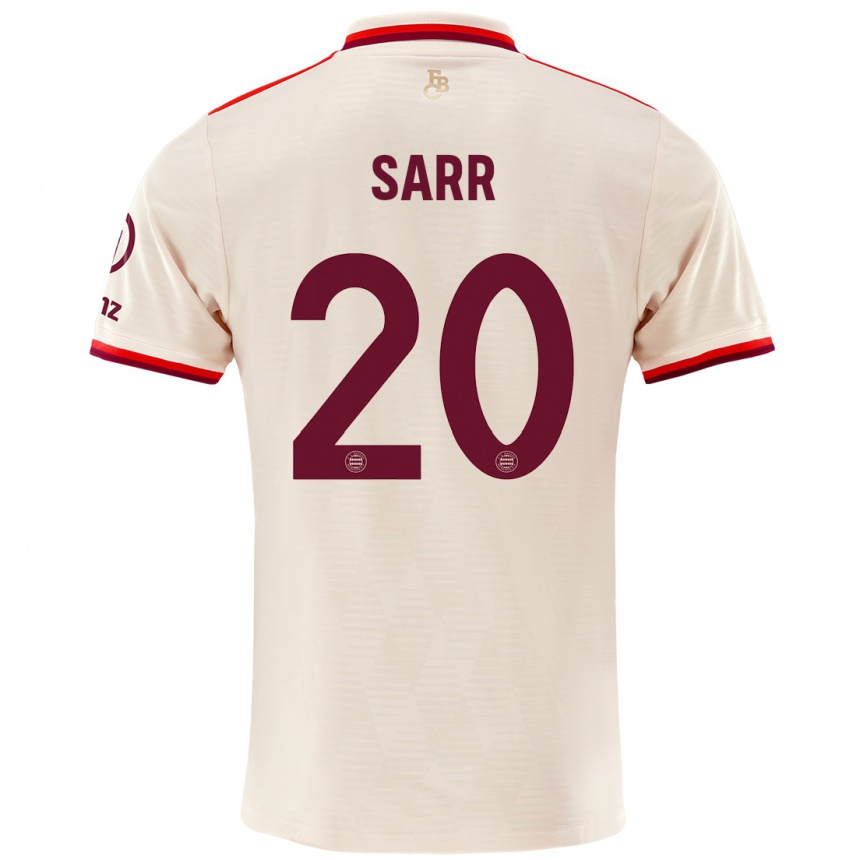 Kids Football Bouna Sarr #20 Linen Third Jersey 2024/25 T-Shirt Australia