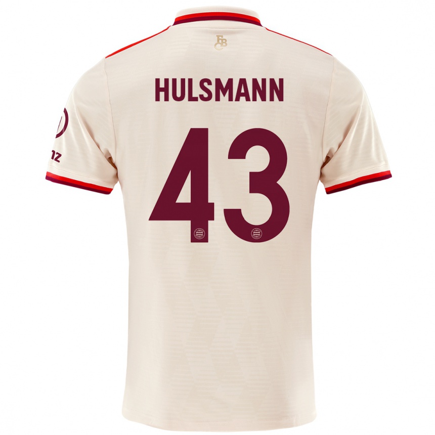 Kids Football Tom Hulsmann #43 Linen Third Jersey 2024/25 T-Shirt Australia