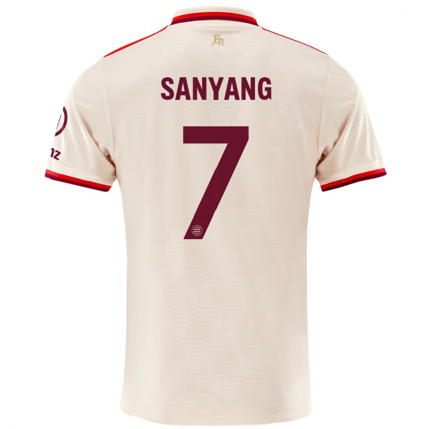 Kids Football Mamin Sanyang #7 Linen Third Jersey 2024/25 T-Shirt Australia