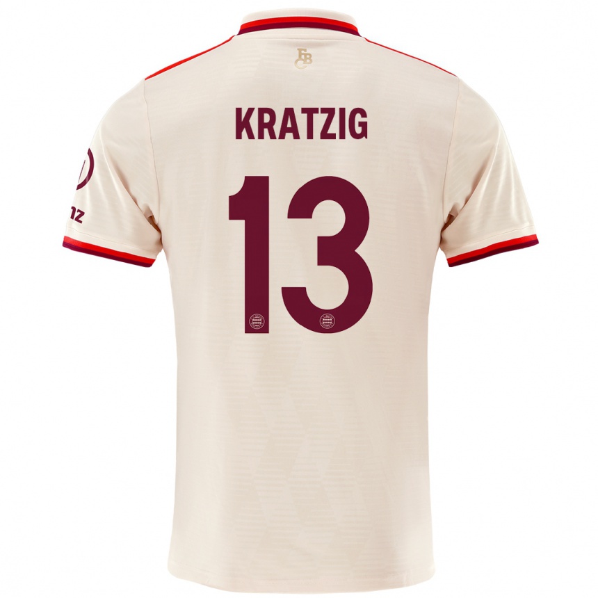 Kids Football Frans Kratzig #13 Linen Third Jersey 2024/25 T-Shirt Australia