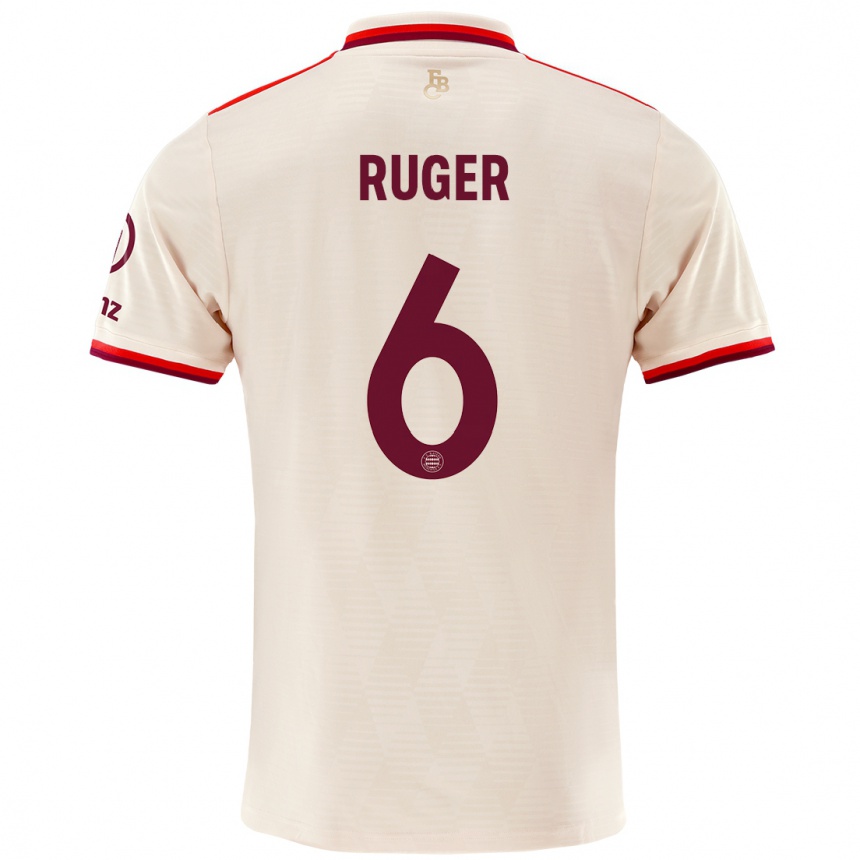 Kids Football Kurt Ruger #6 Linen Third Jersey 2024/25 T-Shirt Australia