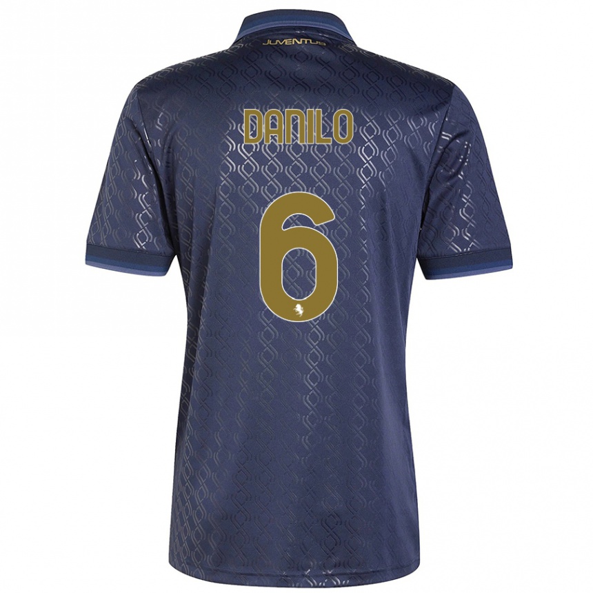 Kids Football Danilo #6 Navy Blue Third Jersey 2024/25 T-Shirt Australia