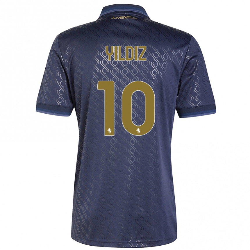 Kids Football Kenan Yildiz #10 Navy Blue Third Jersey 2024/25 T-Shirt Australia