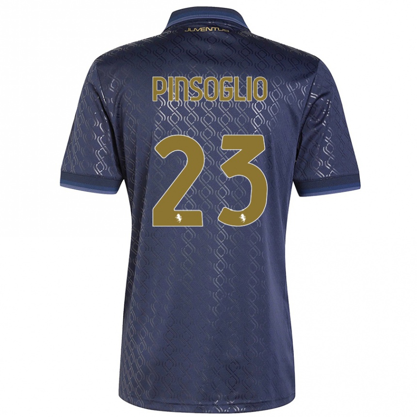 Kids Football Carlo Pinsoglio #23 Navy Blue Third Jersey 2024/25 T-Shirt Australia