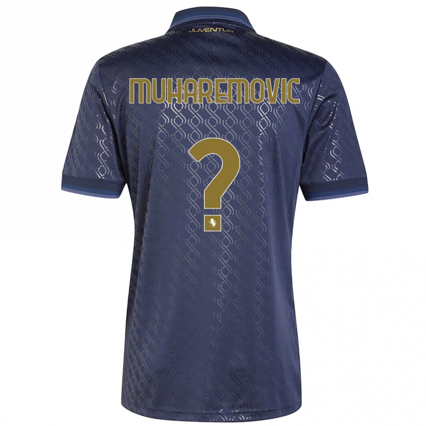 Kids Football Tarik Muharemovic #0 Navy Blue Third Jersey 2024/25 T-Shirt Australia