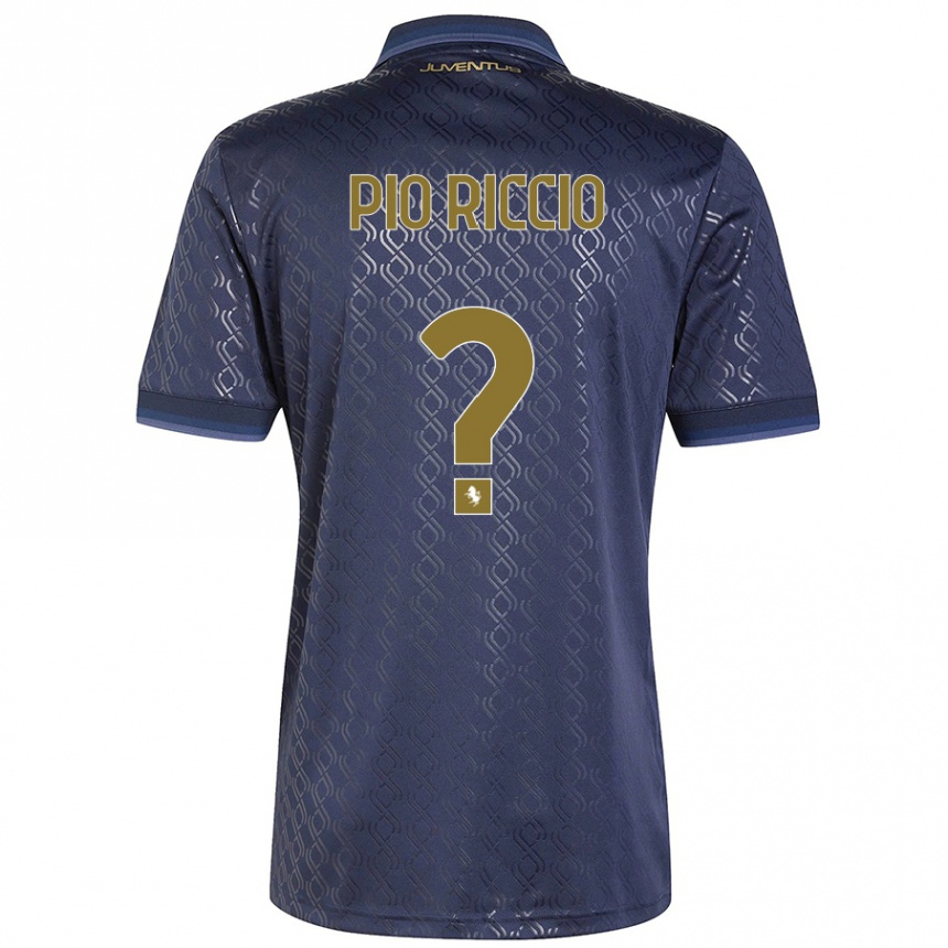 Kids Football Alessandro Pio Riccio #0 Navy Blue Third Jersey 2024/25 T-Shirt Australia