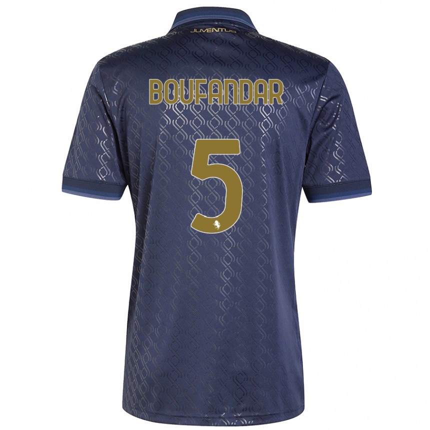 Kids Football Adam Boufandar #5 Navy Blue Third Jersey 2024/25 T-Shirt Australia