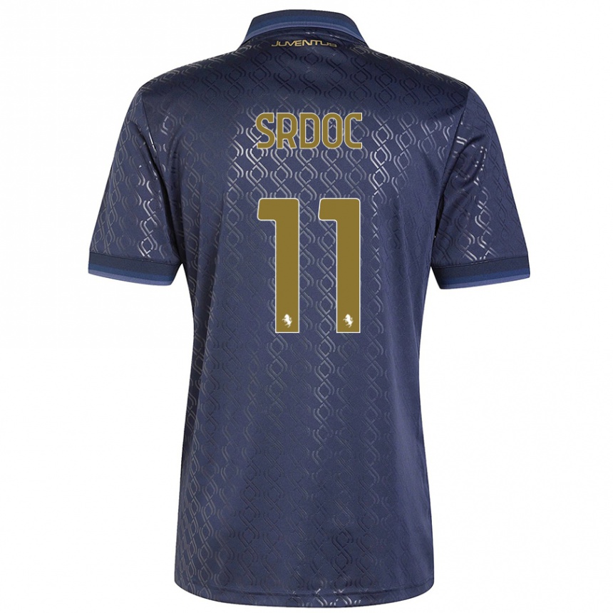 Kids Football Ivano Srdoc #11 Navy Blue Third Jersey 2024/25 T-Shirt Australia