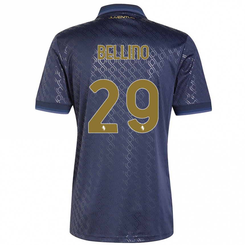 Kids Football Filippo Bellino #29 Navy Blue Third Jersey 2024/25 T-Shirt Australia