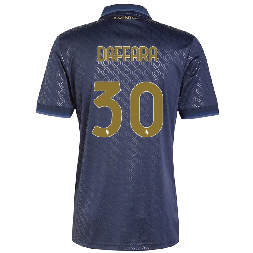 Kids Football Giovanni Daffara #30 Navy Blue Third Jersey 2024/25 T-Shirt Australia