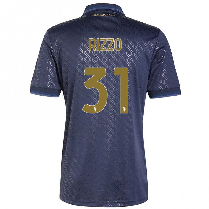 Kids Football Niccolò Rizzo #31 Navy Blue Third Jersey 2024/25 T-Shirt Australia