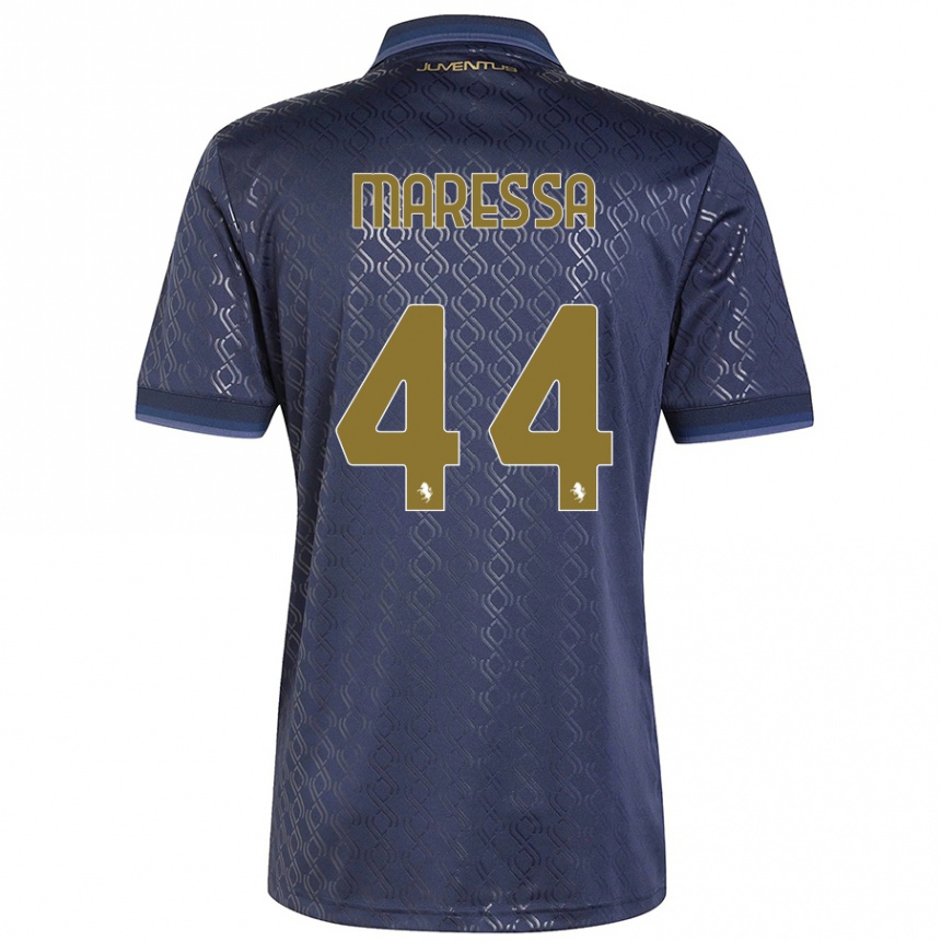 Kids Football Tommaso Maressa #44 Navy Blue Third Jersey 2024/25 T-Shirt Australia