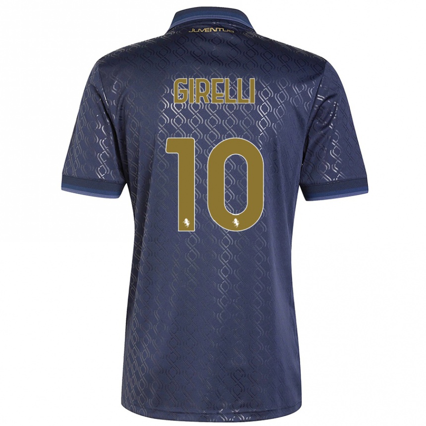 Kids Football Cristiana Girelli #10 Navy Blue Third Jersey 2024/25 T-Shirt Australia