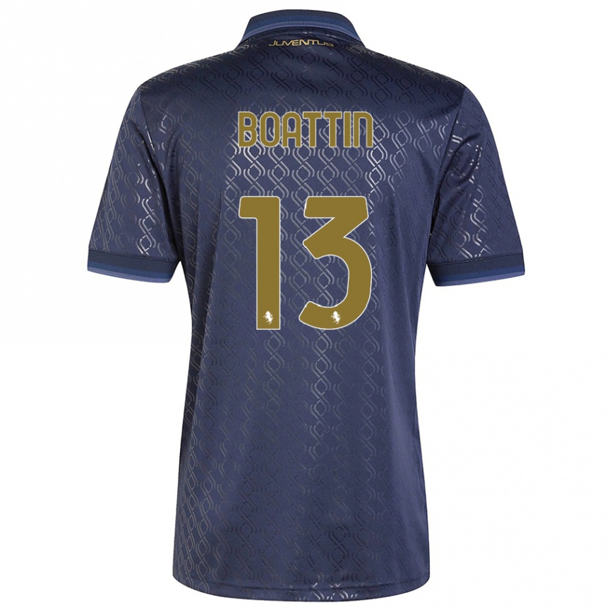 Kids Football Lisa Boattin #13 Navy Blue Third Jersey 2024/25 T-Shirt Australia