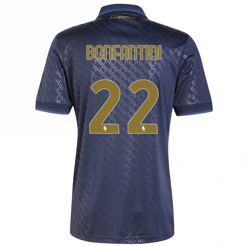 Kids Football Agnese Bonfantini #22 Navy Blue Third Jersey 2024/25 T-Shirt Australia