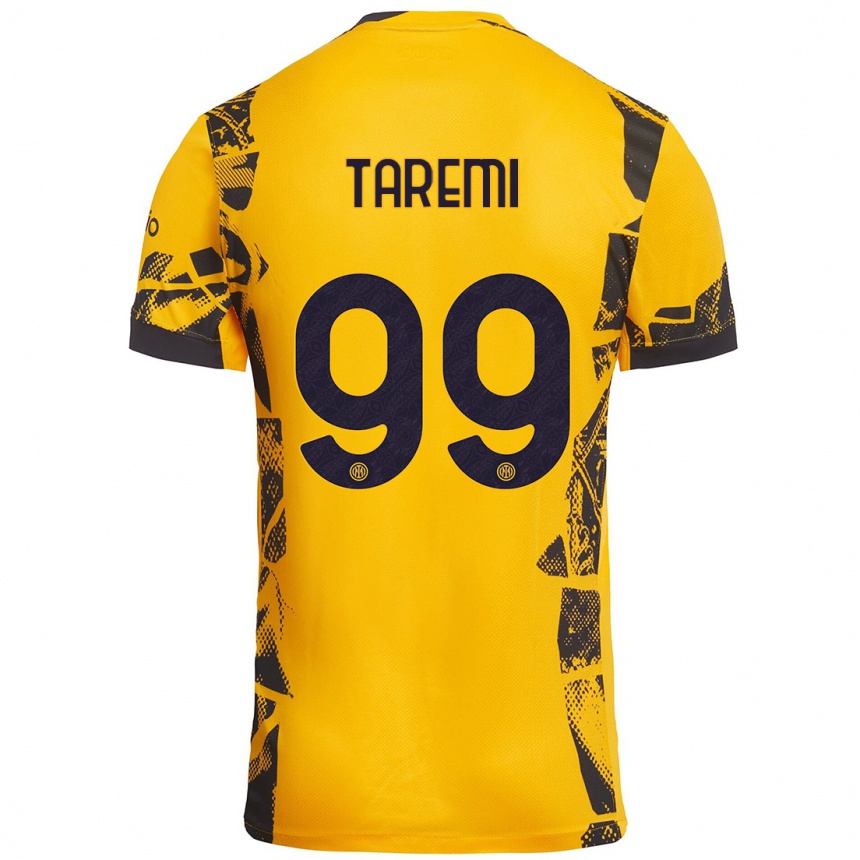 Kids Football Mehdi Taremi #99 Gold Black Third Jersey 2024/25 T-Shirt Australia