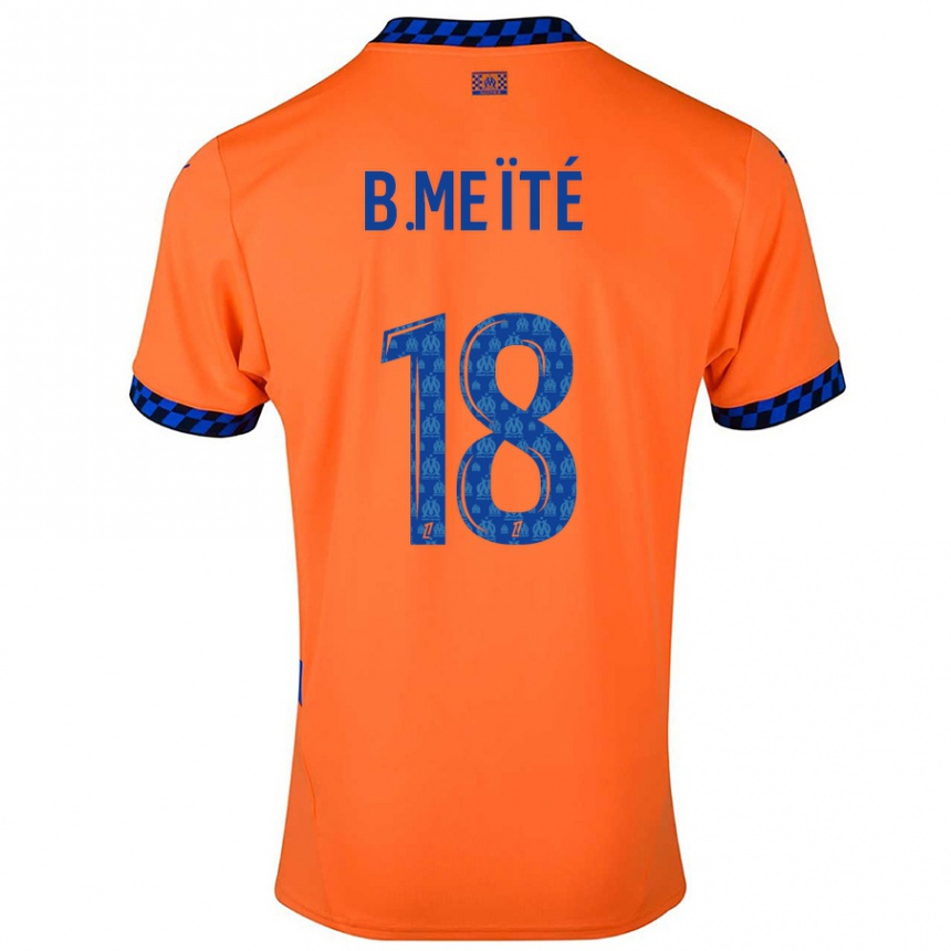 Kids Football Bamo Meïté #18 Orange Dark Blue Third Jersey 2024/25 T-Shirt Australia