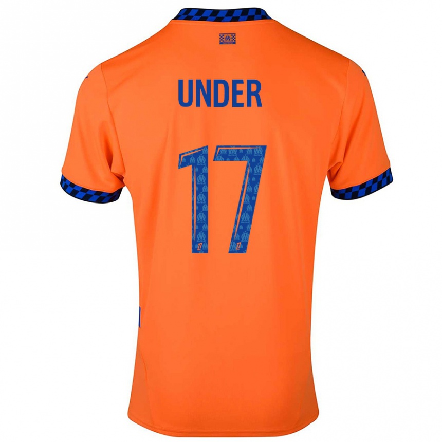 Kids Football Cengiz Under #17 Orange Dark Blue Third Jersey 2024/25 T-Shirt Australia