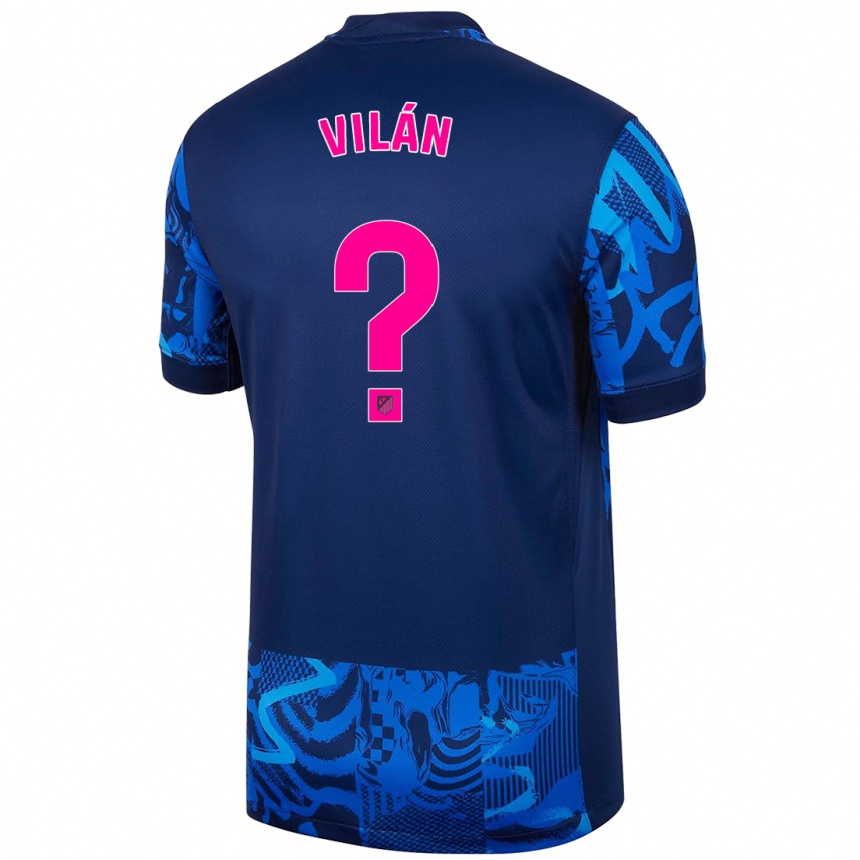 Kids Football David Vilán #0 Royal Blue Third Jersey 2024/25 T-Shirt Australia