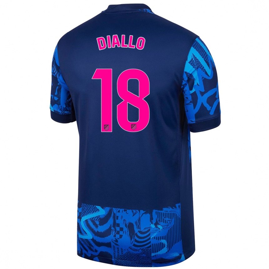 Kids Football Selu Diallo #18 Royal Blue Third Jersey 2024/25 T-Shirt Australia