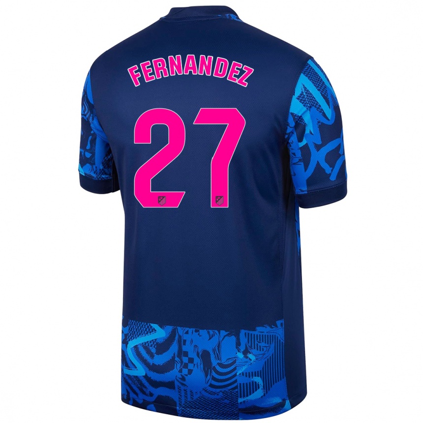 Kids Football Alexia Fernández #27 Royal Blue Third Jersey 2024/25 T-Shirt Australia