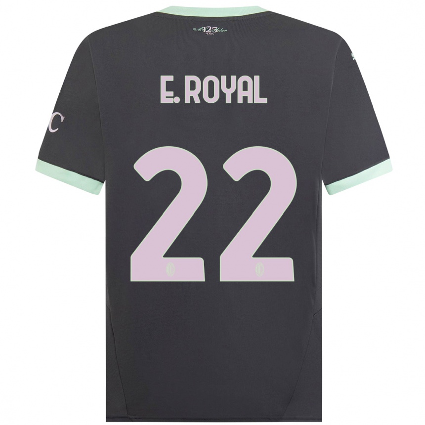 Kids Football Emerson Royal #22 Grey Third Jersey 2024/25 T-Shirt Australia