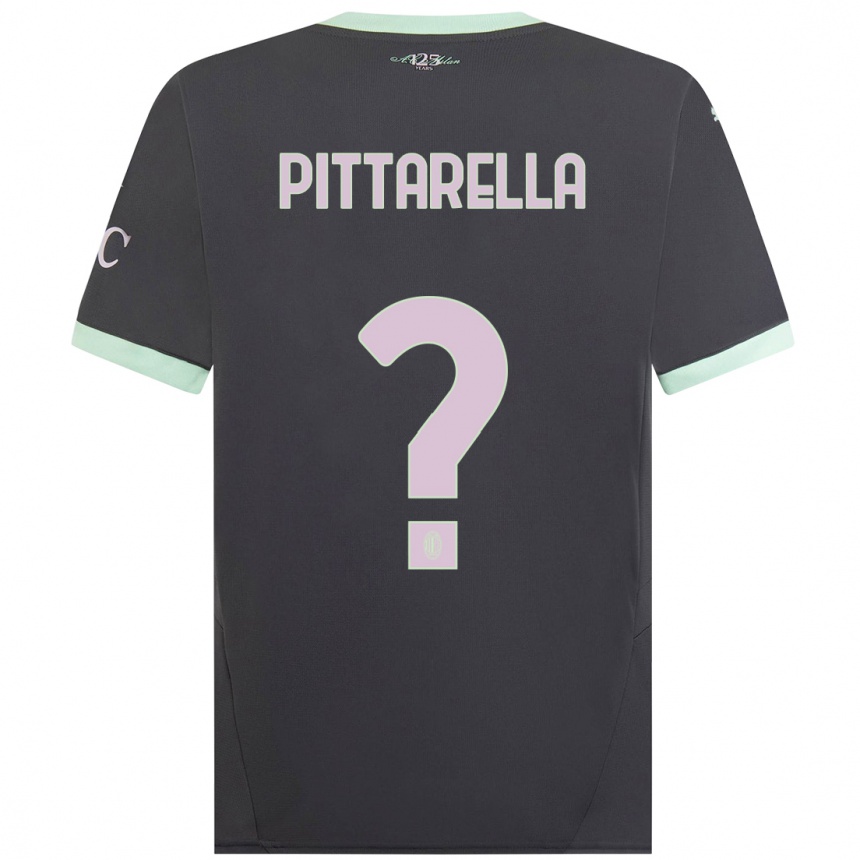 Kids Football Matteo Pittarella #0 Grey Third Jersey 2024/25 T-Shirt Australia