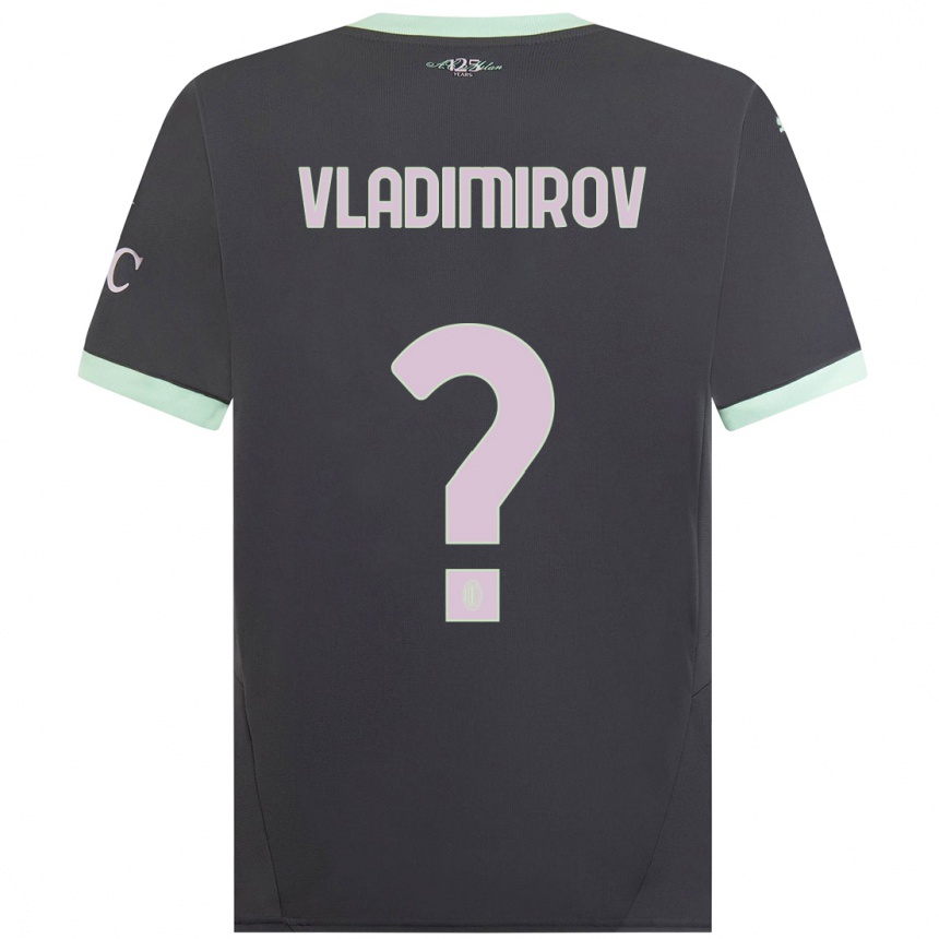 Kids Football Valeri Vladimirov #0 Grey Third Jersey 2024/25 T-Shirt Australia