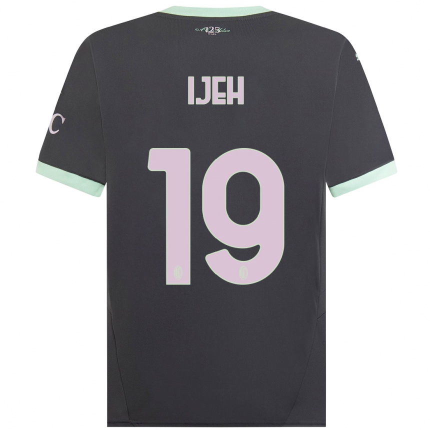 Kids Football Evelyn Ijeh #19 Grey Third Jersey 2024/25 T-Shirt Australia