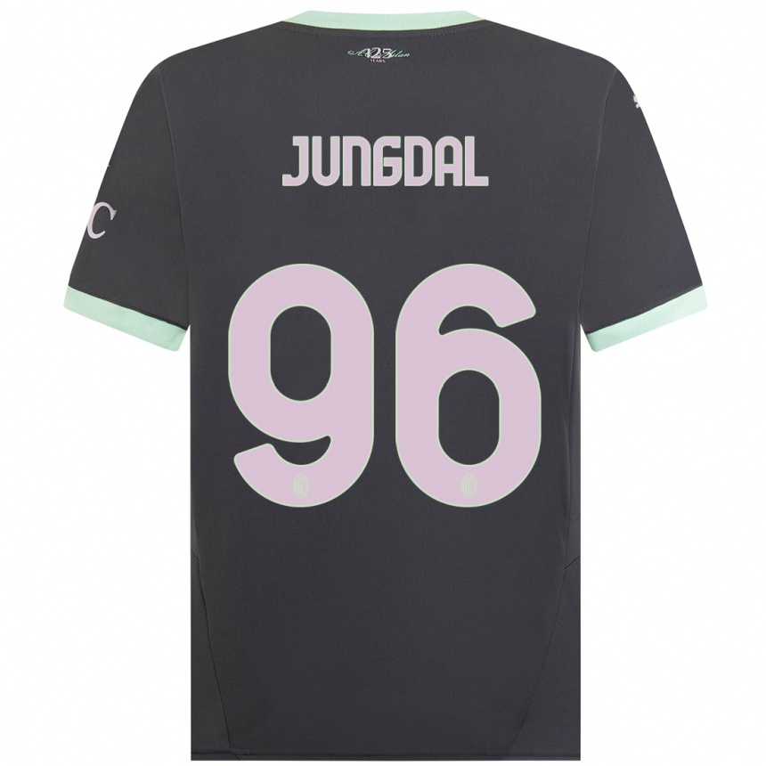 Kids Football Andreas Jungdal #96 Grey Third Jersey 2024/25 T-Shirt Australia