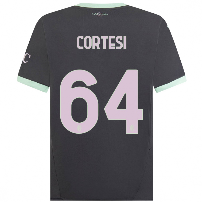 Kids Football Selena Cortesi #64 Grey Third Jersey 2024/25 T-Shirt Australia