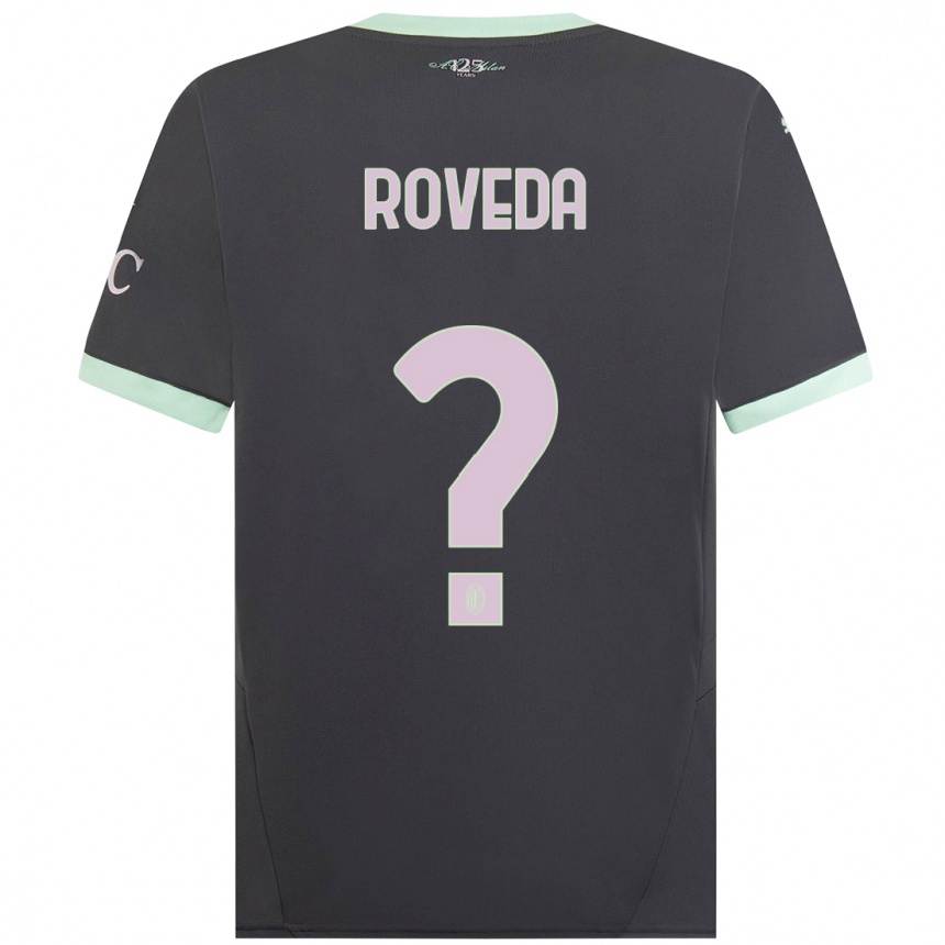 Kids Football Samuele Roveda #0 Grey Third Jersey 2024/25 T-Shirt Australia