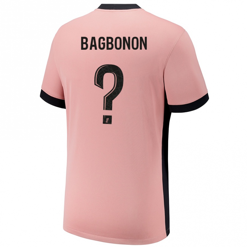 Kids Football Ethan Bagbonon #0 Rust Pink Third Jersey 2024/25 T-Shirt Australia