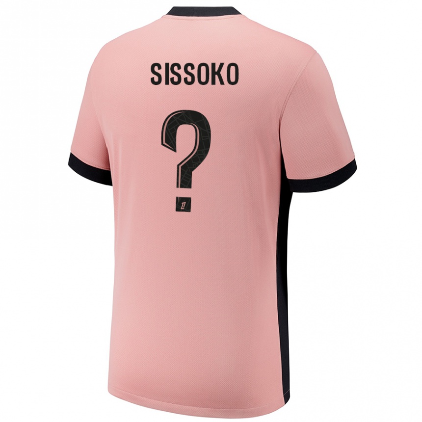 Kids Football Nassiama Sissoko #0 Rust Pink Third Jersey 2024/25 T-Shirt Australia