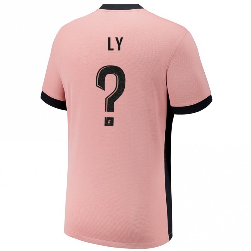 Kids Football Elijah Ly #0 Rust Pink Third Jersey 2024/25 T-Shirt Australia