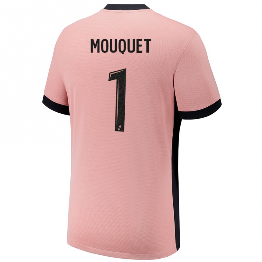 Kids Football Louis Mouquet #1 Rust Pink Third Jersey 2024/25 T-Shirt Australia