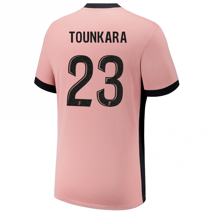 Kids Football Aïssatou Tounkara #23 Rust Pink Third Jersey 2024/25 T-Shirt Australia