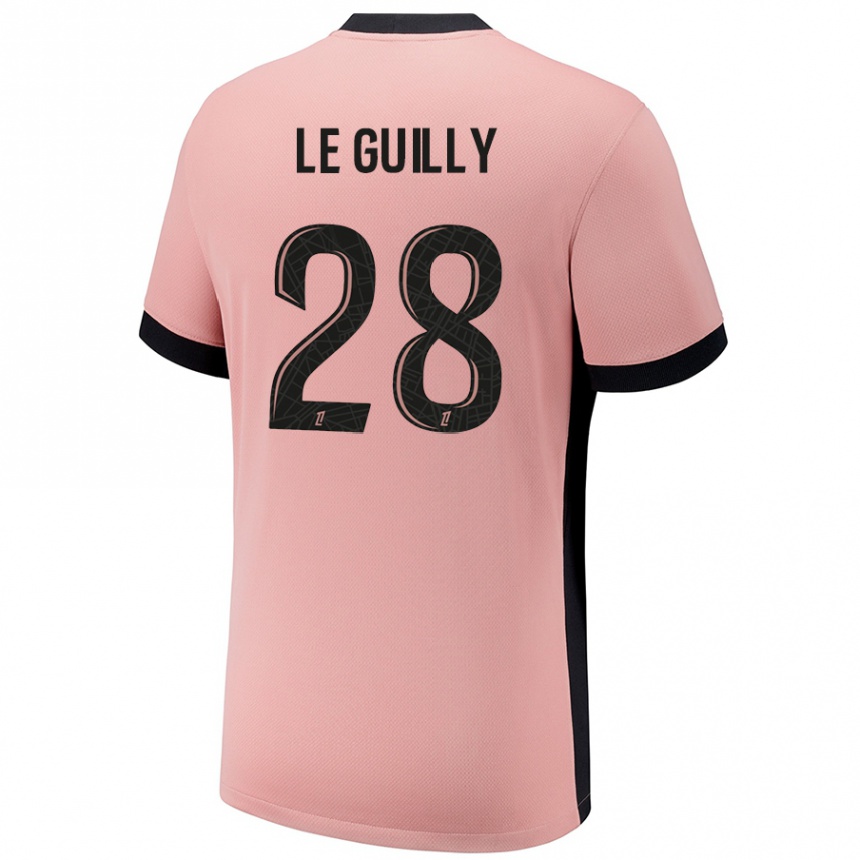 Kids Football Jade Le Guilly #28 Rust Pink Third Jersey 2024/25 T-Shirt Australia