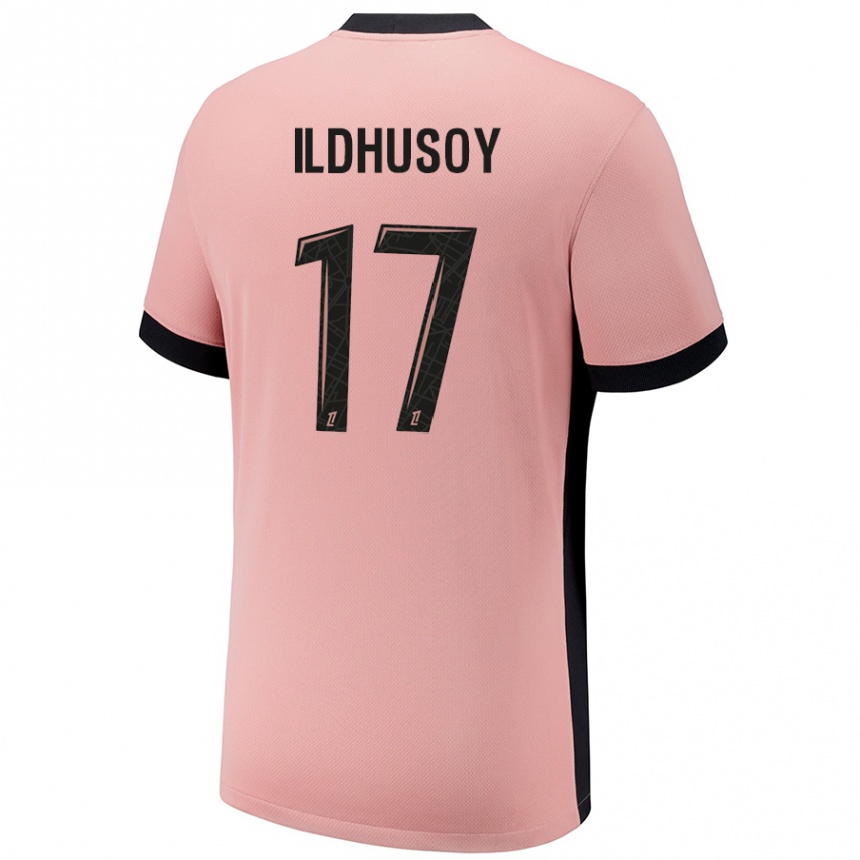 Kids Football Celin Bizet Ildhusoy #17 Rust Pink Third Jersey 2024/25 T-Shirt Australia