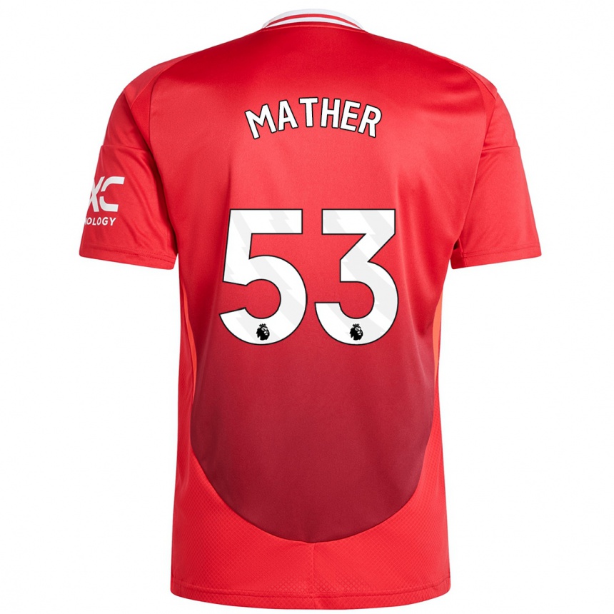 Men Football Sam Mather #53 Bright Red Home Jersey 2024/25 T-Shirt Australia