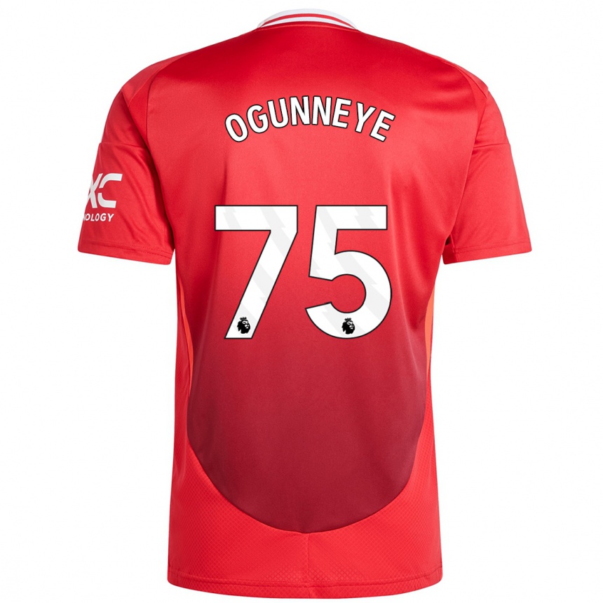 Men Football Habeeb Ogunneye #75 Bright Red Home Jersey 2024/25 T-Shirt Australia