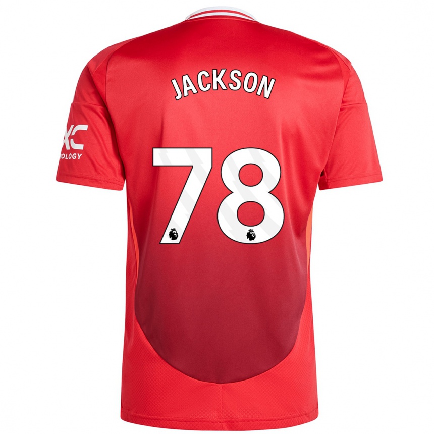 Men Football Louis Jackson #78 Bright Red Home Jersey 2024/25 T-Shirt Australia