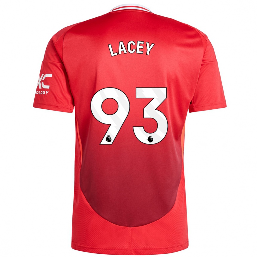 Men Football Shea Lacey #93 Bright Red Home Jersey 2024/25 T-Shirt Australia