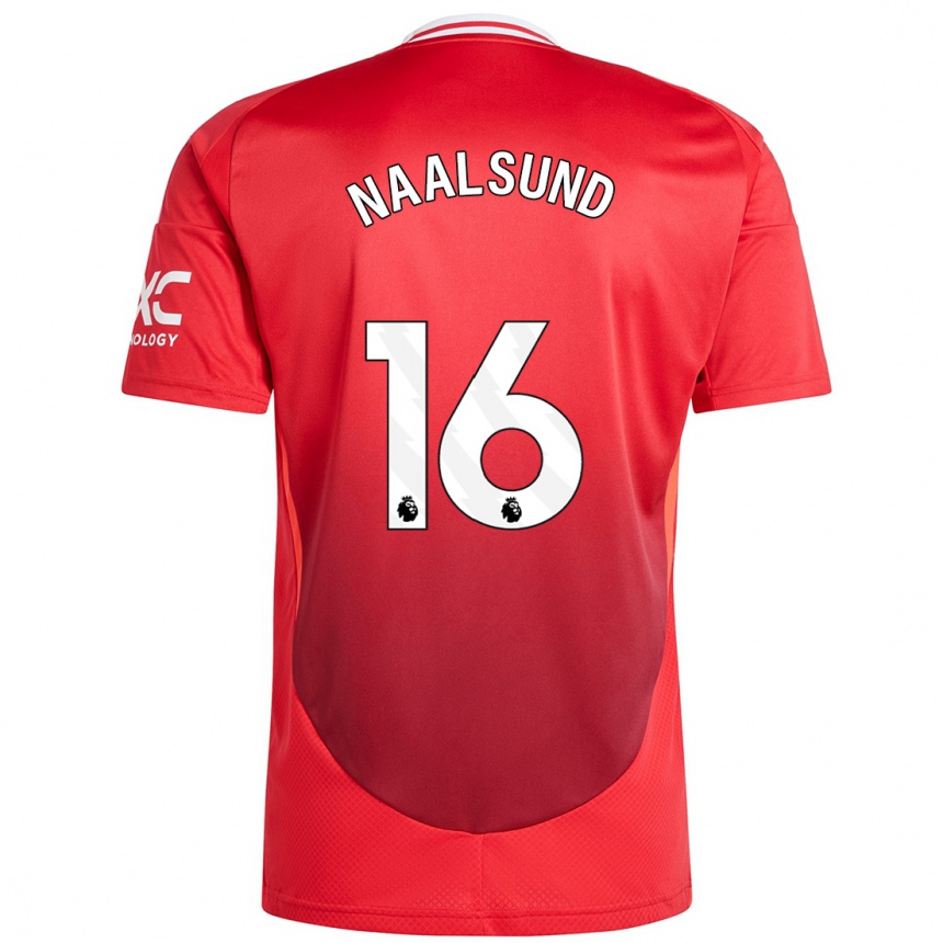 Men Football Lisa Naalsund #16 Bright Red Home Jersey 2024/25 T-Shirt Australia