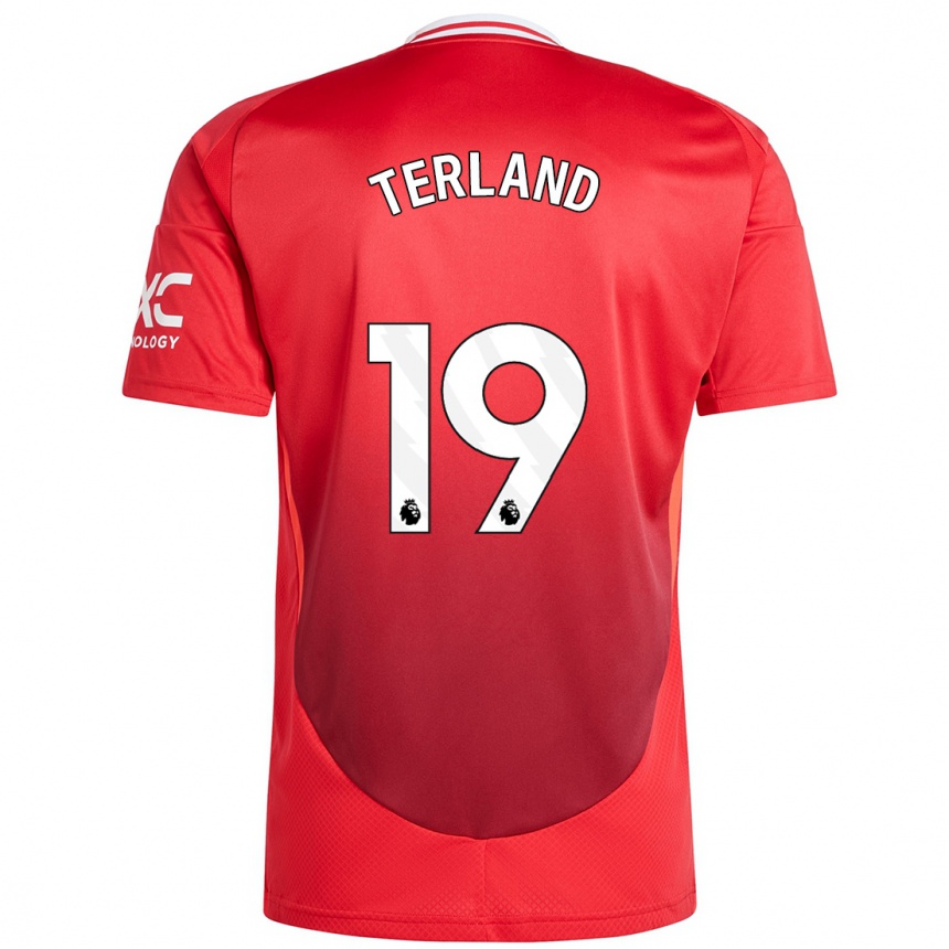 Men Football Elisabeth Terland #19 Bright Red Home Jersey 2024/25 T-Shirt Australia